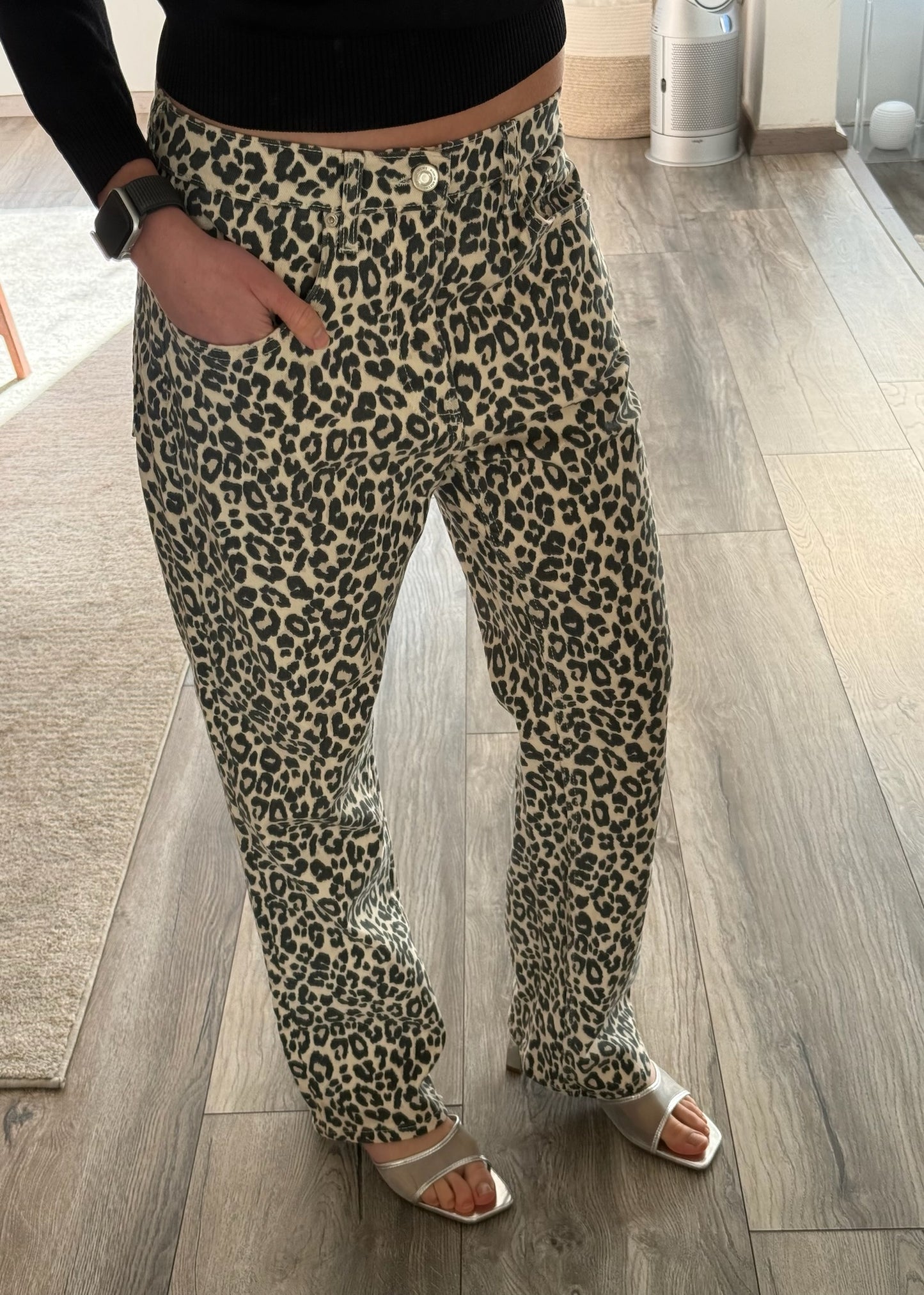 JEANS LEOPARD PRINT