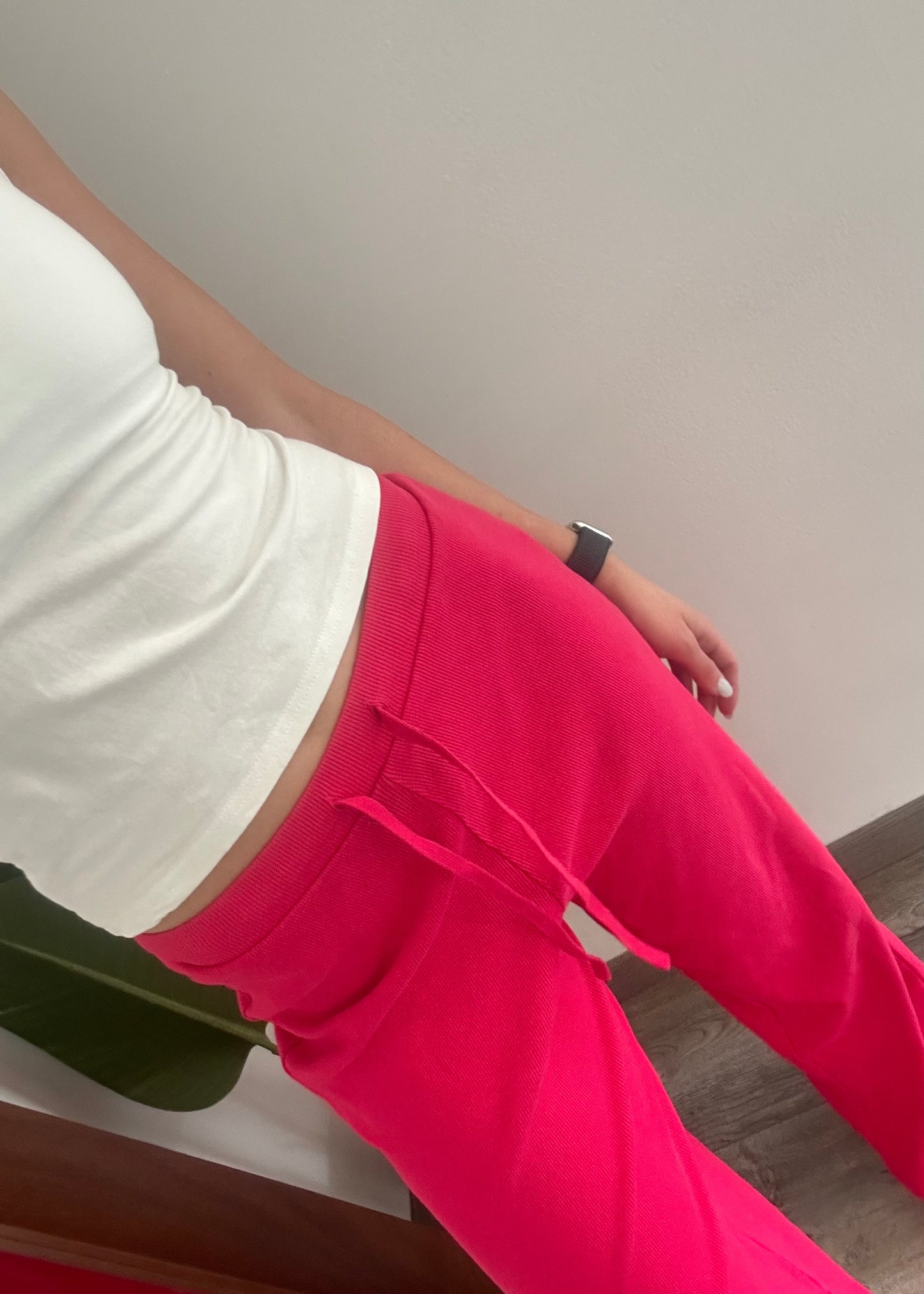 BRIGHT PINK COMFY PANTS