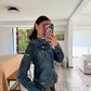 CHAMARRA DENIM PATCHED