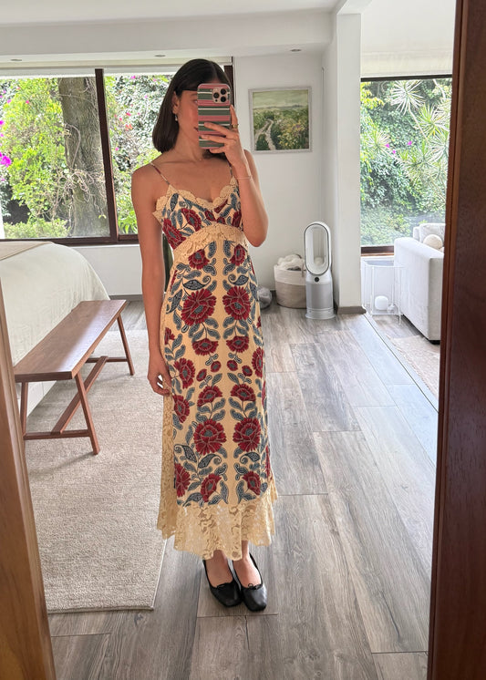 SAND MIDI DRESS