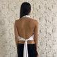 MINI TOP BLANCO ESCOTADO