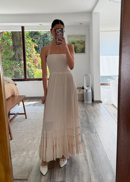 VESTIDO LIGHT PINK MAXI BACKLESS