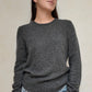 CREWNECK GRIS CON DIAMANTES