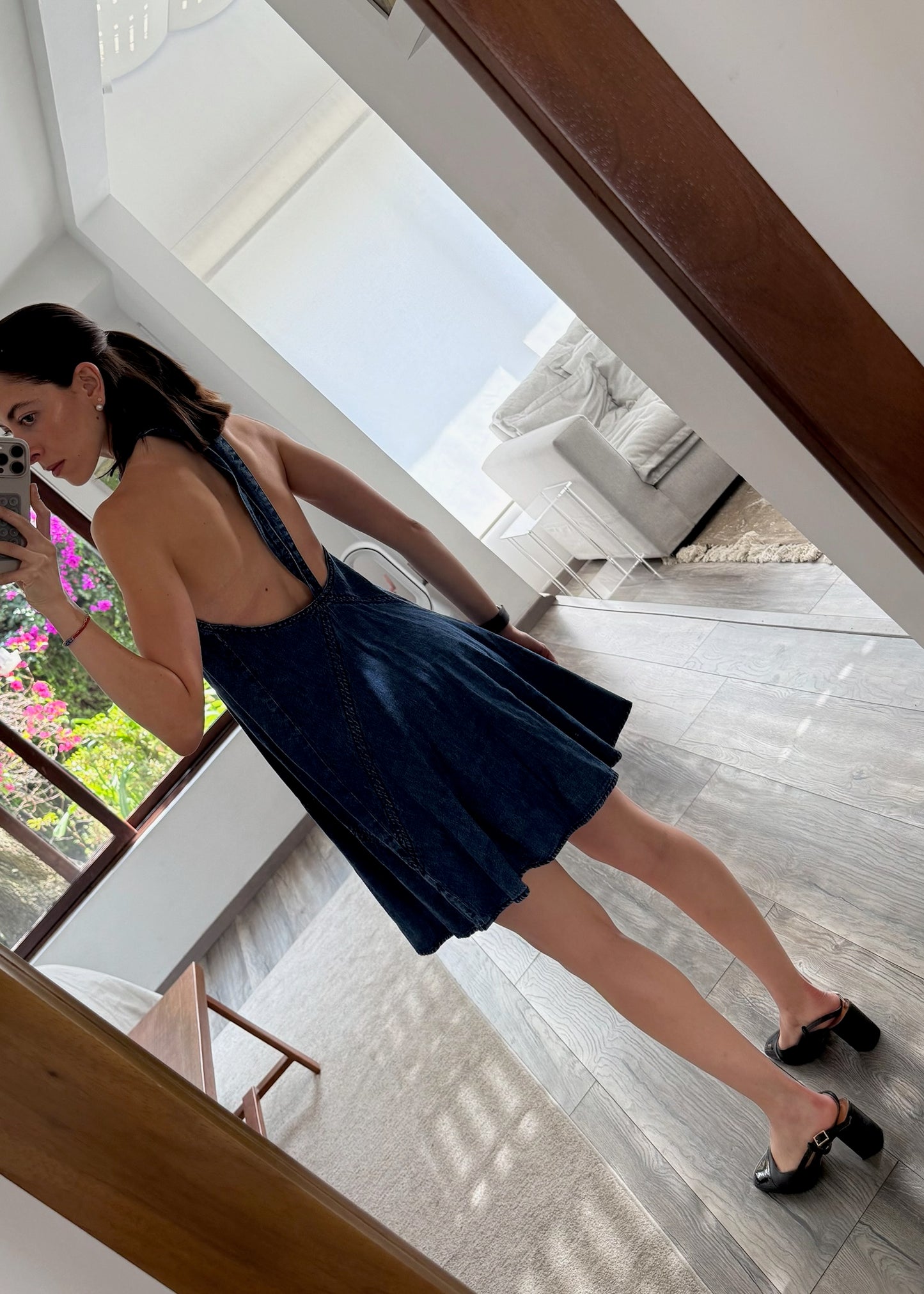 VESTIDO DENIM HALTER