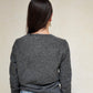 CREWNECK GRIS CON DIAMANTES