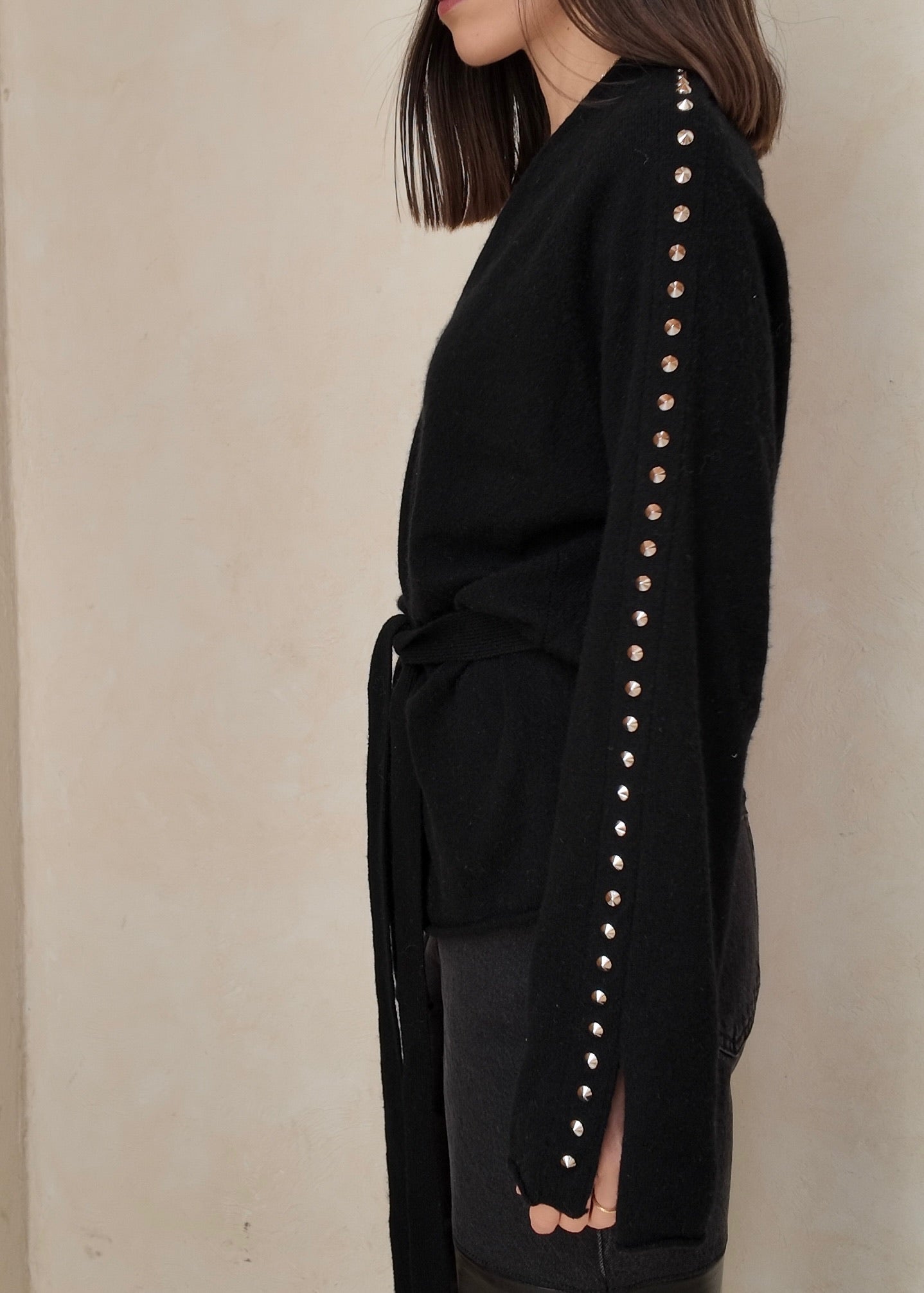CARDIGAN CRUZADO CON ESTOPEROLES