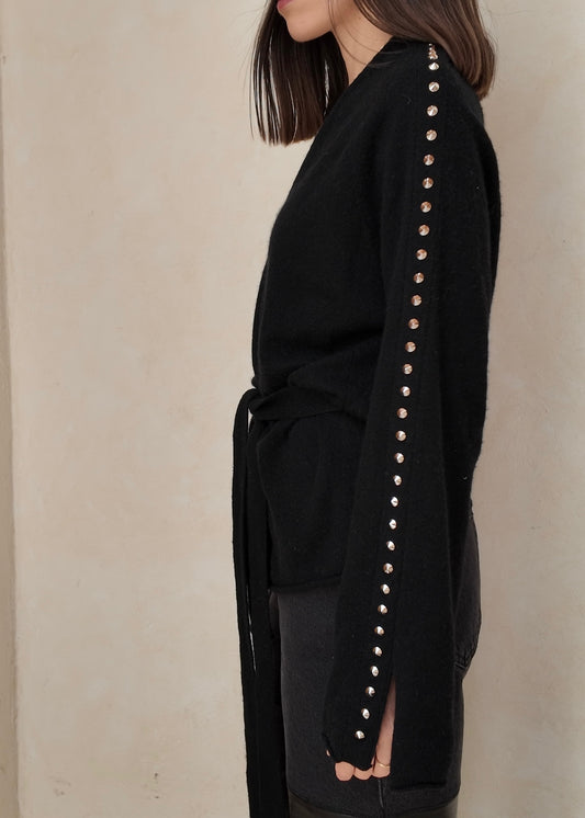 CARDIGAN CRUZADO CON ESTOPEROLES