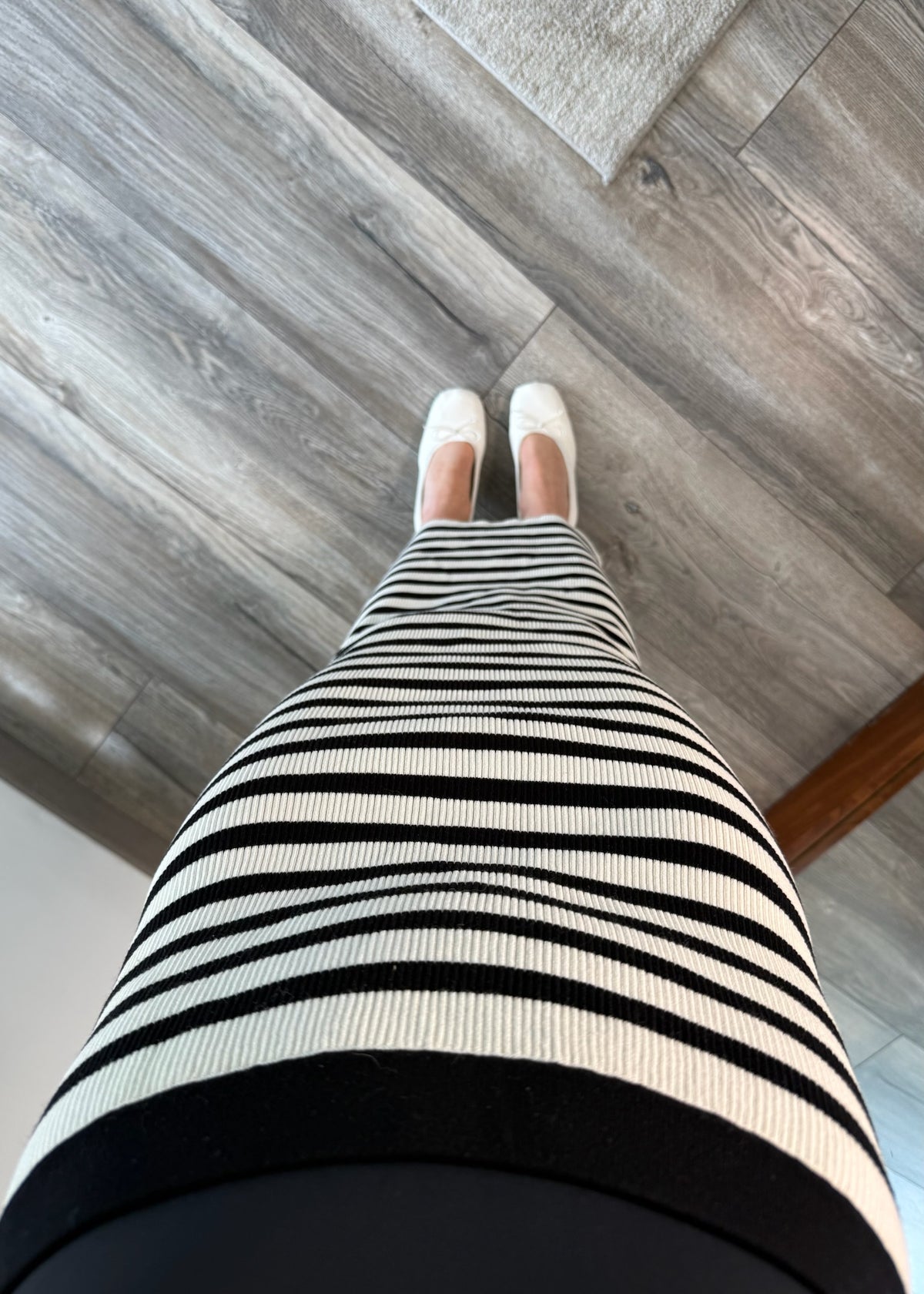 FALDA DE KNIT B&W