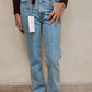 MOM JEANS AZUL CLARO