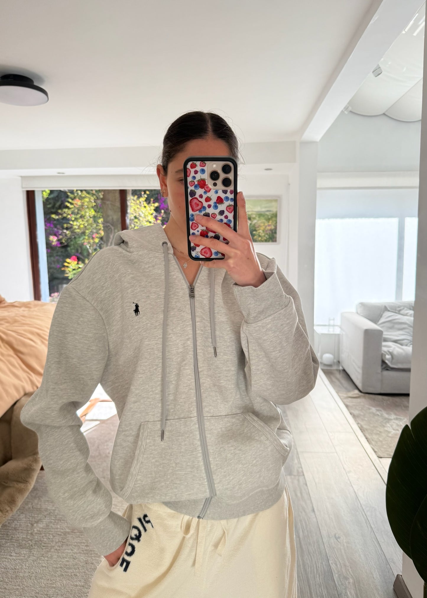 SUDADERA CON CIERRE RL