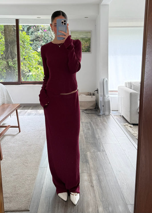 SET DE KNIT MAGENTA