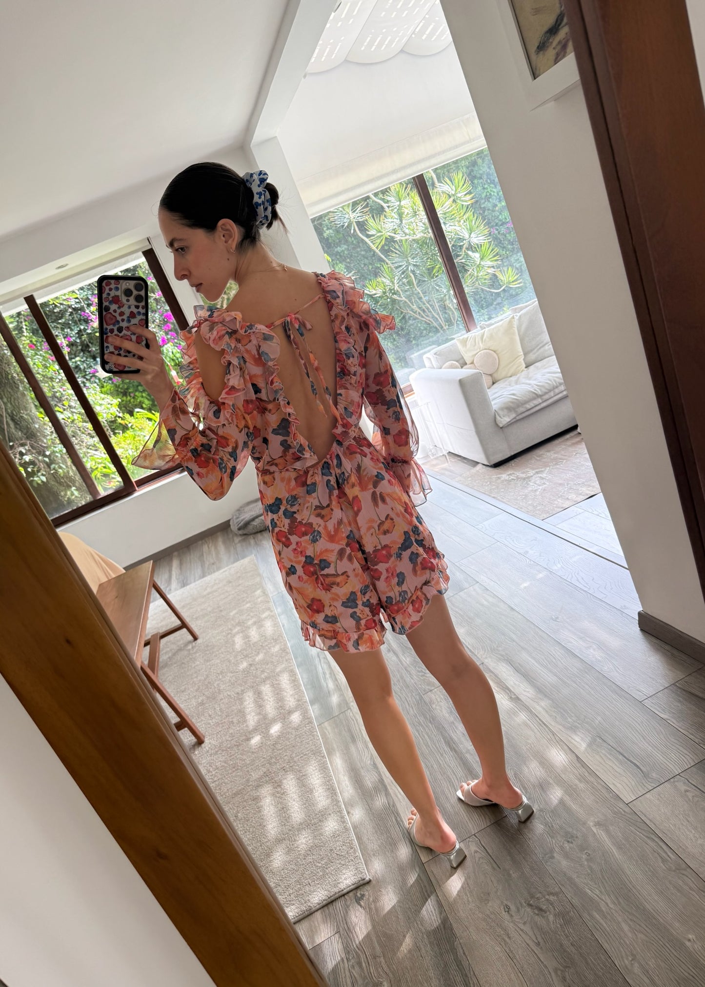 ROMPER FLOREADO MANGA LARGA