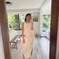 VESTIDO DE KNIT ESPALDA ABIERTA BLANCO
