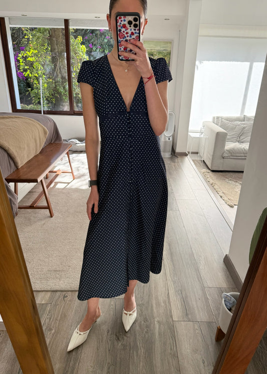 VESTIDO POLKA DOT MIDI