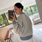 CHAMARRA DE KNIT Y DENIM
