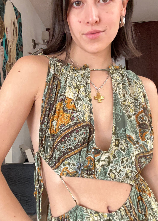 VESTIDO ASIMÉTRICO FLOREADO