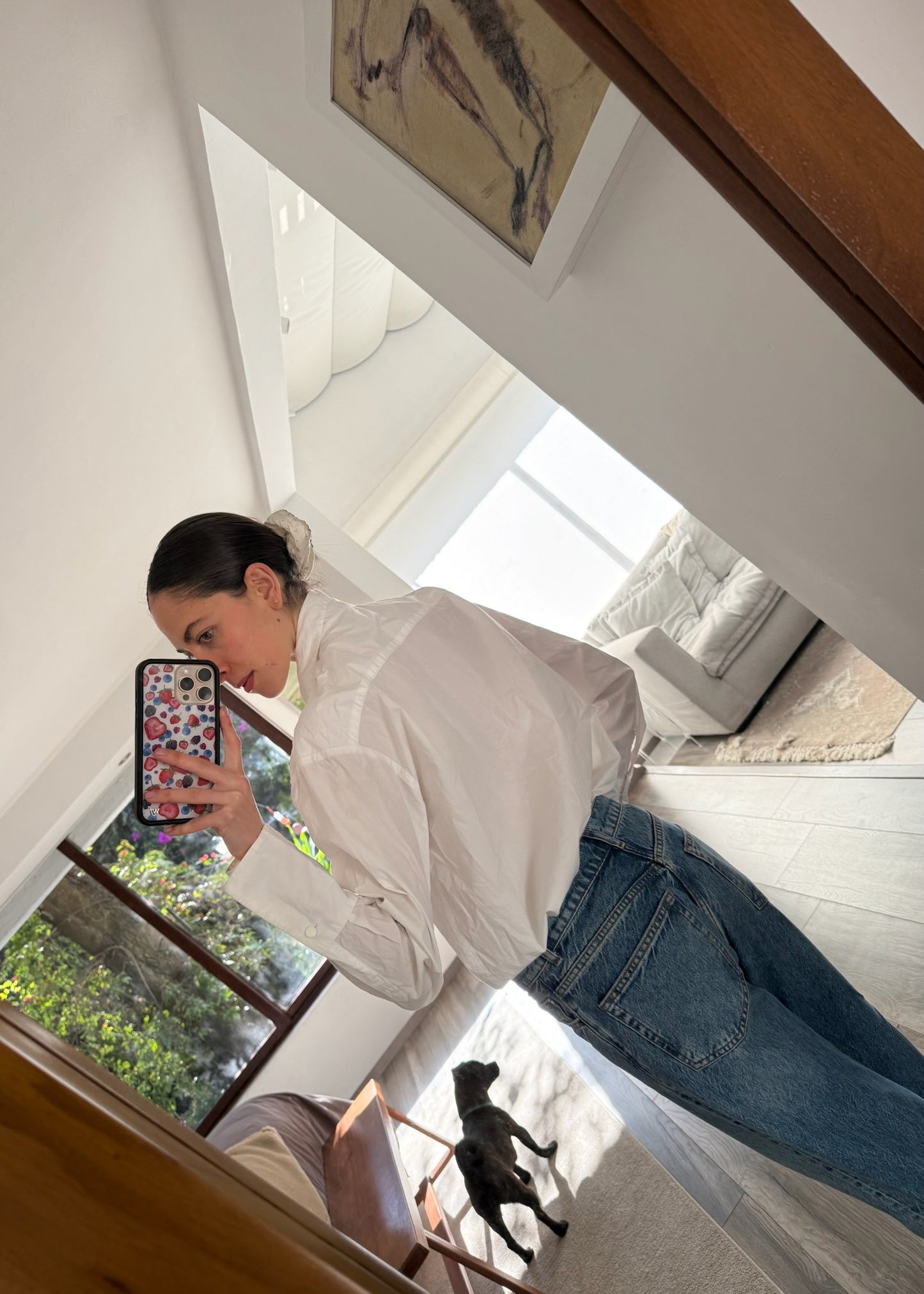 CAMISA BLANCA CON ESTOPEROLES