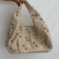 HANDBAG CREMA CON ESTOPEROLES