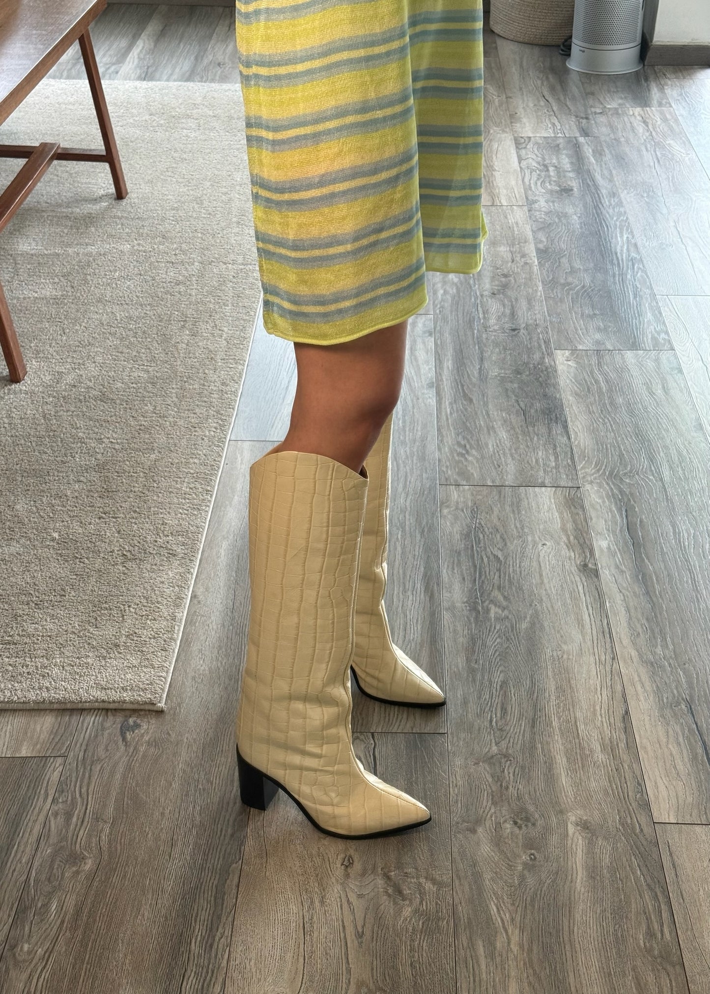 WIDE CROCO BOOTS