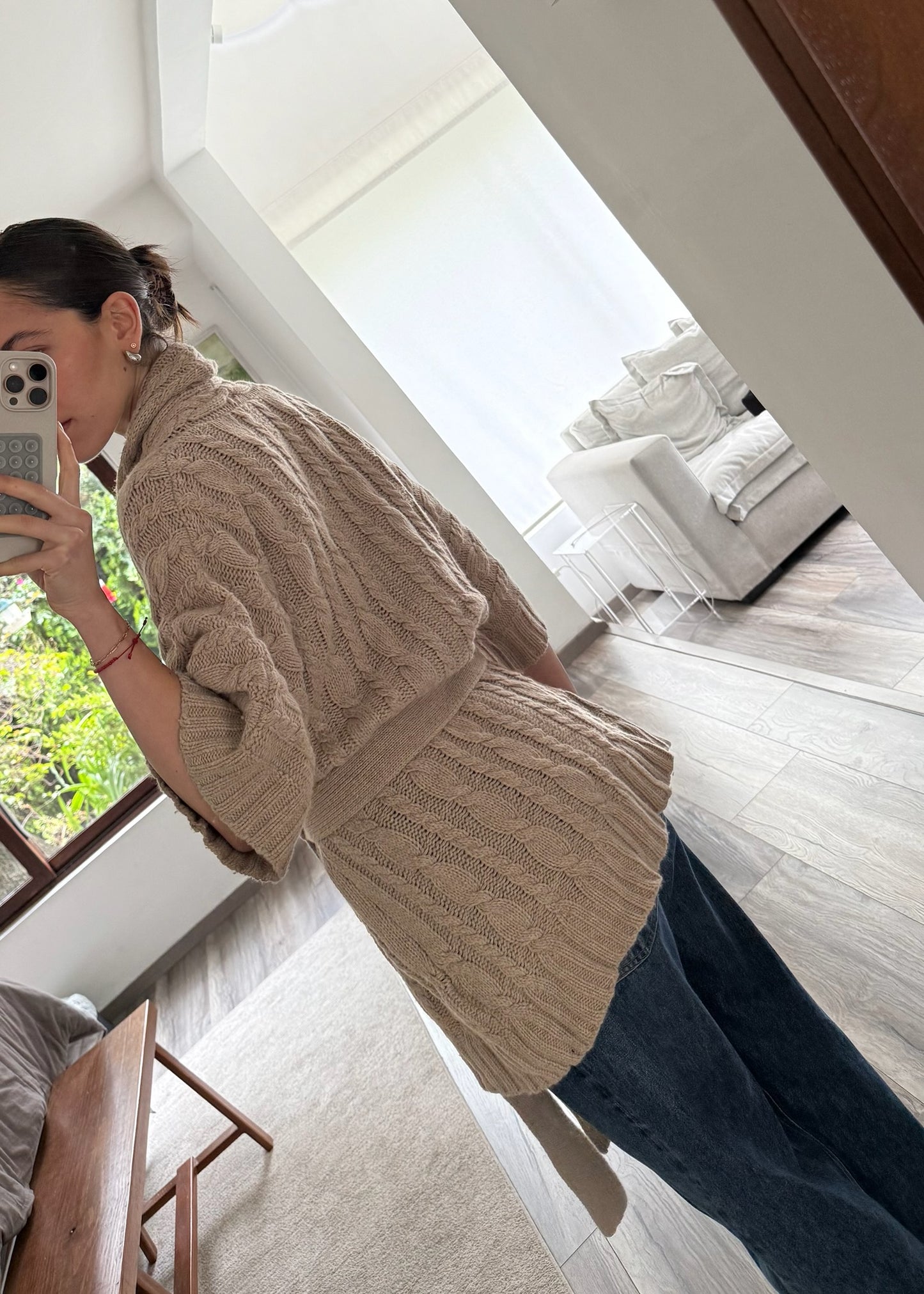 CARDIGAN WRAP UP BEIGE
