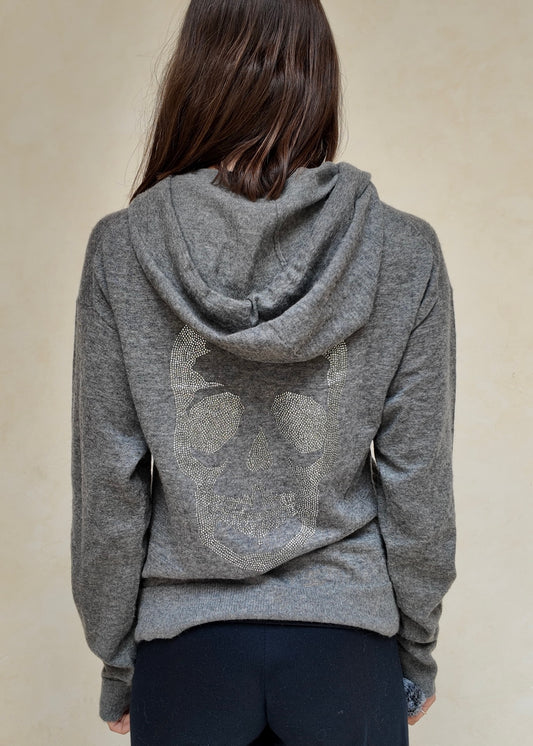 SUDADERA CON CIERRE Y CALACA
