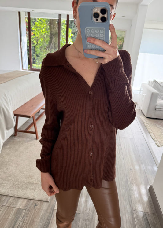 CARDIGAN LOOSE CAFÉ