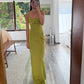 VESTIDO VERDE BUSTIER SHINY