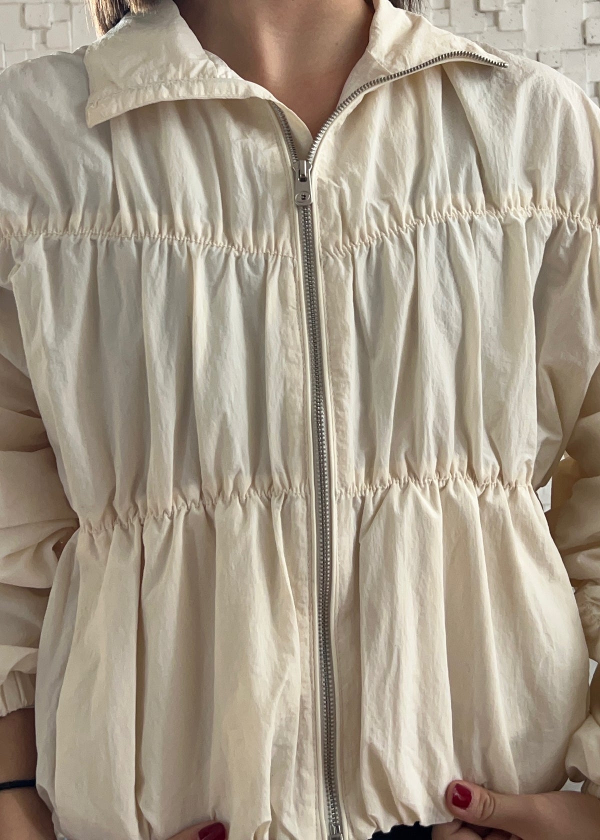 ACTIVE JACKET CON FRUNCIDOS
