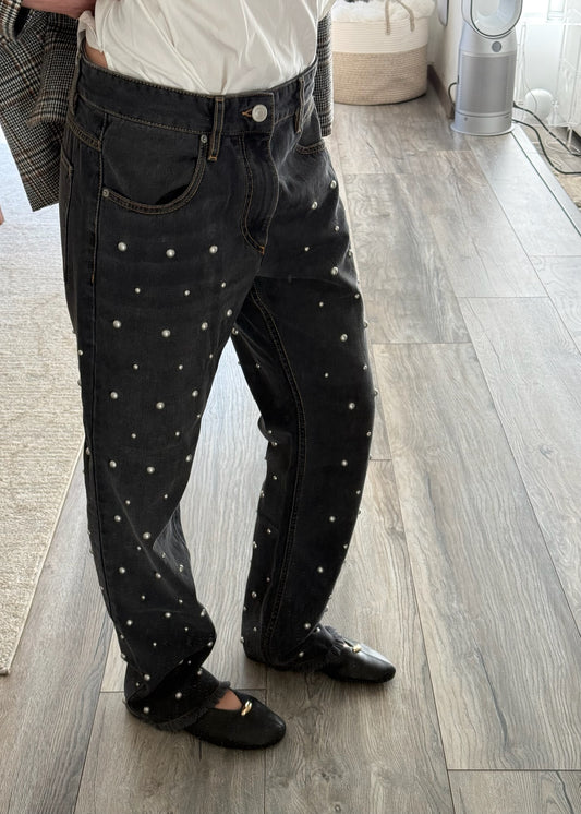 JEANS CON ESTOPEROLES NEGROS