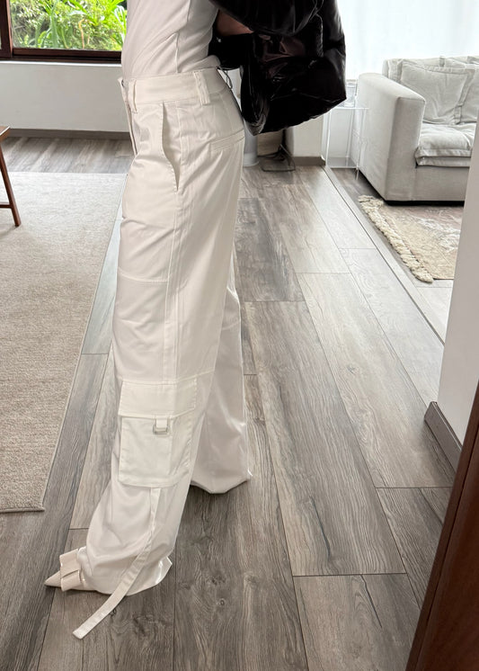 CARGO PANTS BLANCOS SANTINADOS