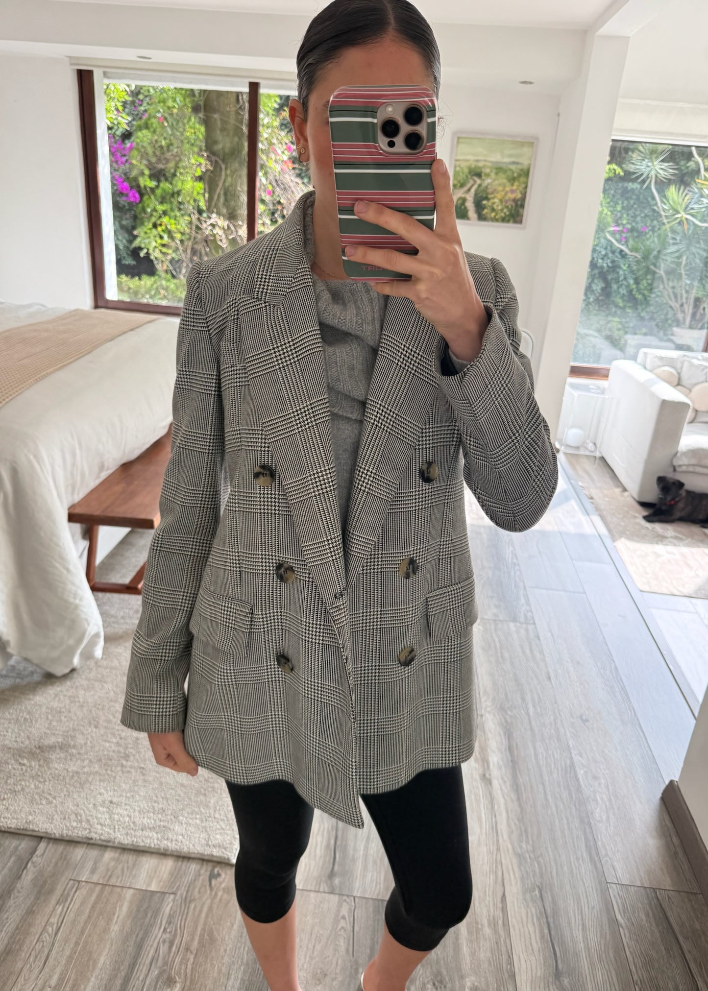 BLAZER GRIS CHECKERED