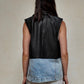 CHALECO DENIM CON PIEL