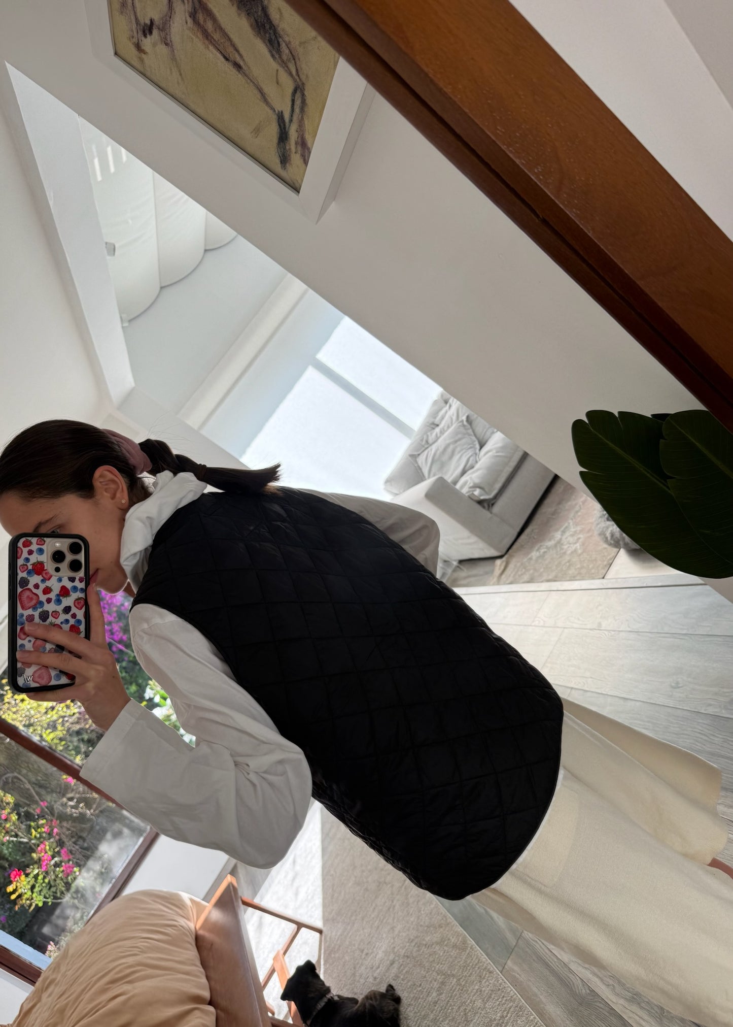 CHALECO WAFFER NEGRO