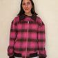 CHAMARRA CHECKERED ROSA