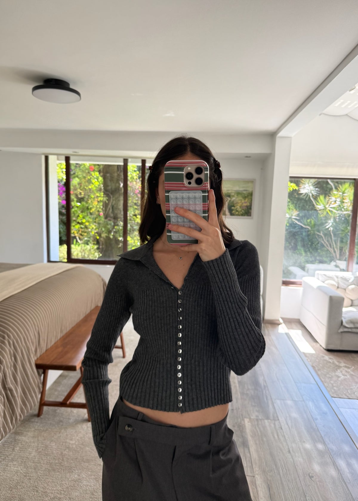 CARDIGAN GRIS