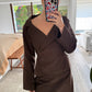 SET SACO Y FALDA CHOCOLATE
