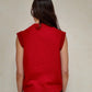 CHALECO DE KNIT ROJO