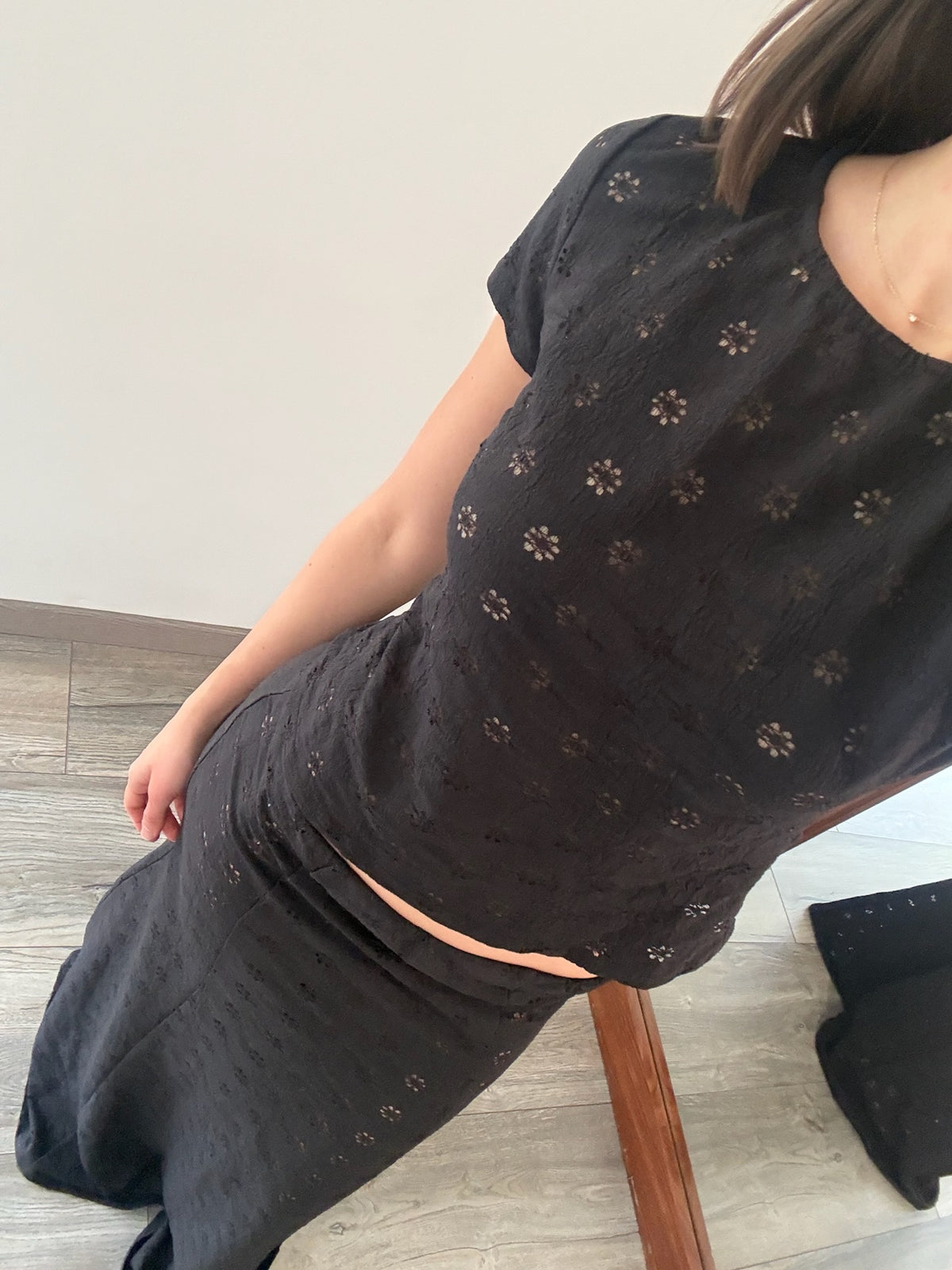 SET TOP Y FALDA LARGA