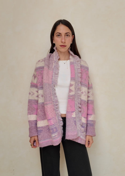 CARDIGAN FLUFFY ROSA