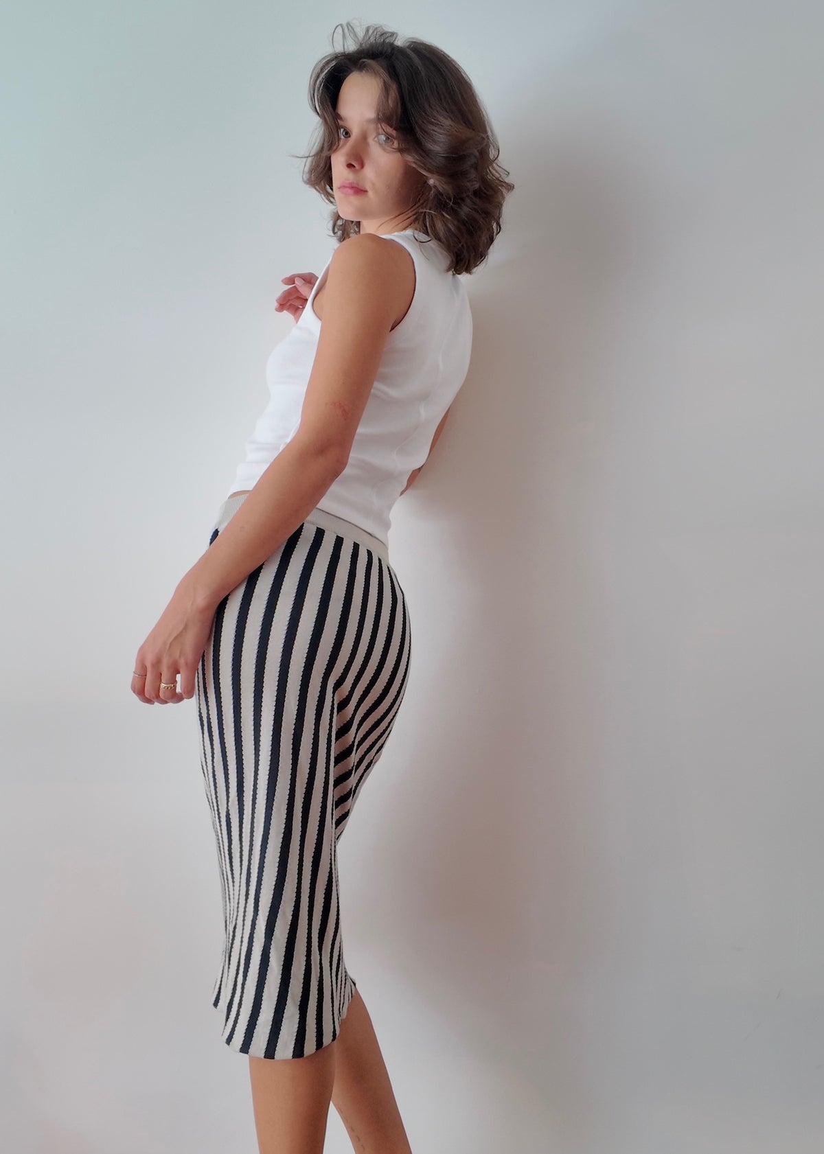 FALDA PENCIL B&W