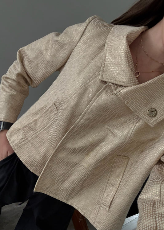 BLAZER VINTAGE DORADO
