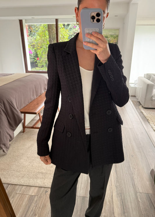 BLAZER NEGRO CON TEXTURA