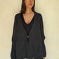 CARDIGAN CHUNKY GRIS OBSCURO