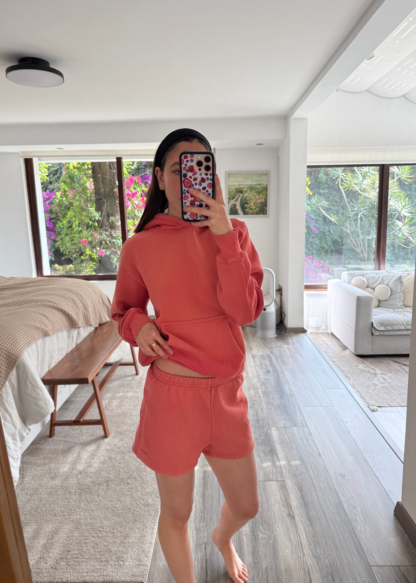 LOUNGEY SET HOODIE Y SHORTS