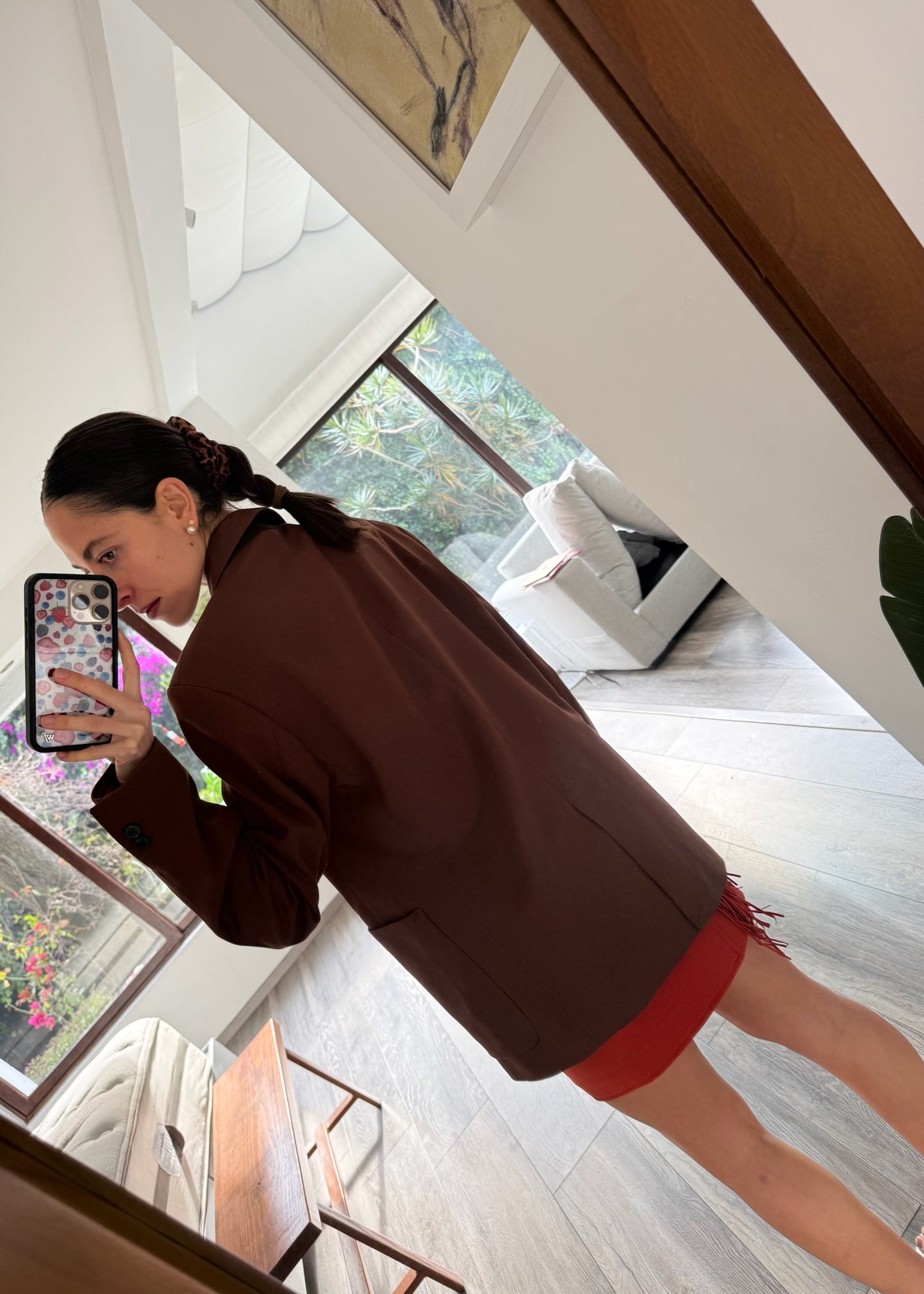 BLAZER OVERSIZED CHOCOLATE