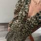 VESTIDO ESTAMPADO CON CUT OUTS VERDE