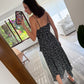 VESTIDO MIDI CON PRINT AZUL