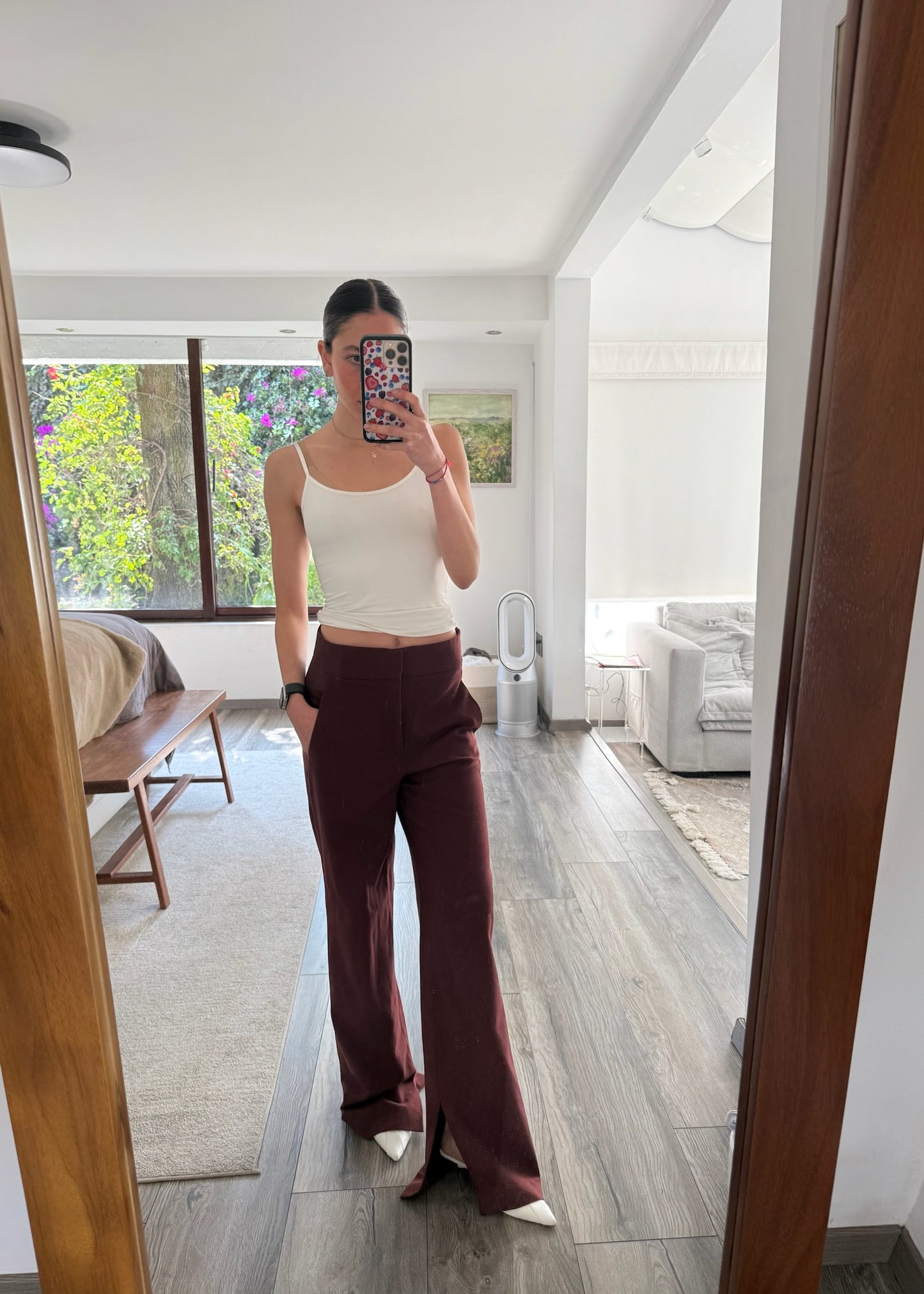 PANTALÓN BURGUNDY FULL LENGTH
