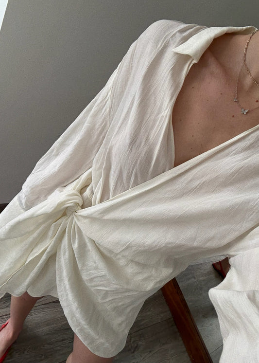 VESTIDO WRAP UP DE TIPO CAMISA