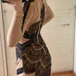VESTIDO MESH CON ENCAJE